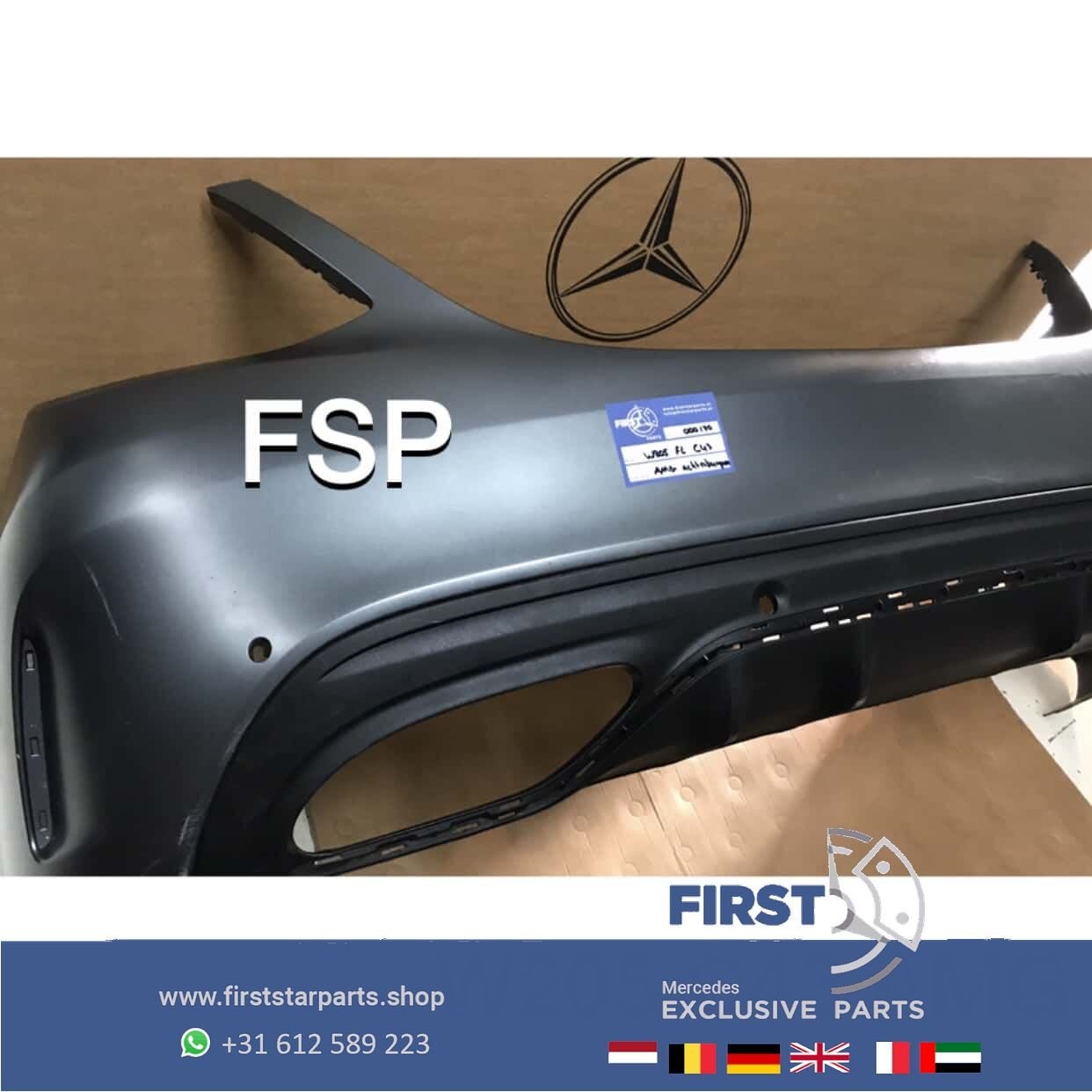 W205 S205 FACELIFT C43 AMG ACHTERBUMPER + DIFFUSER ORIGINEEL, Gebruikt, -, Ophalen of Verzenden, Achter