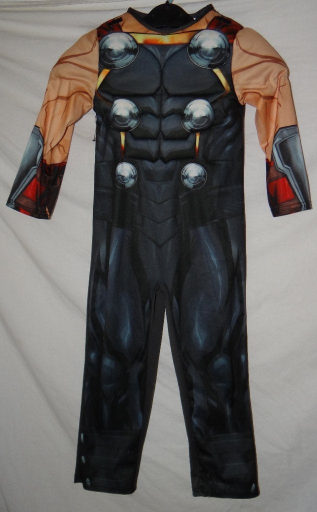 Leuk rood/geel/grijs SUPERHELDEN/THOR pak - Dutch Comic con, Ophalen of Verzenden, Gebruikt, 110 t/m 116, Jongen of Meisje