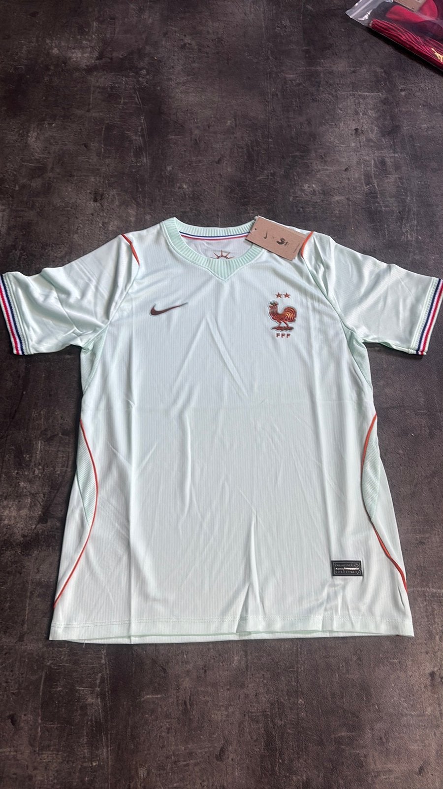 Frankrijk Uitshirt Groen nieuw maat M, Sport en Fitness, Voetbal, Nieuw, Shirt, Maat M, Verzenden