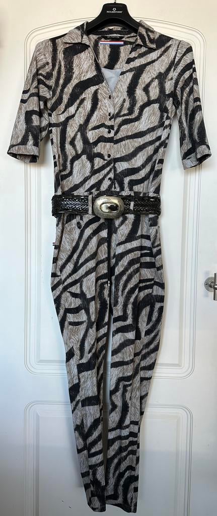 My Pashion , travelstof jumpsuit met dieren printje , maat M, Ophalen of Verzenden, Zo goed als nieuw, Maat 38/40 (M), Overige kleuren