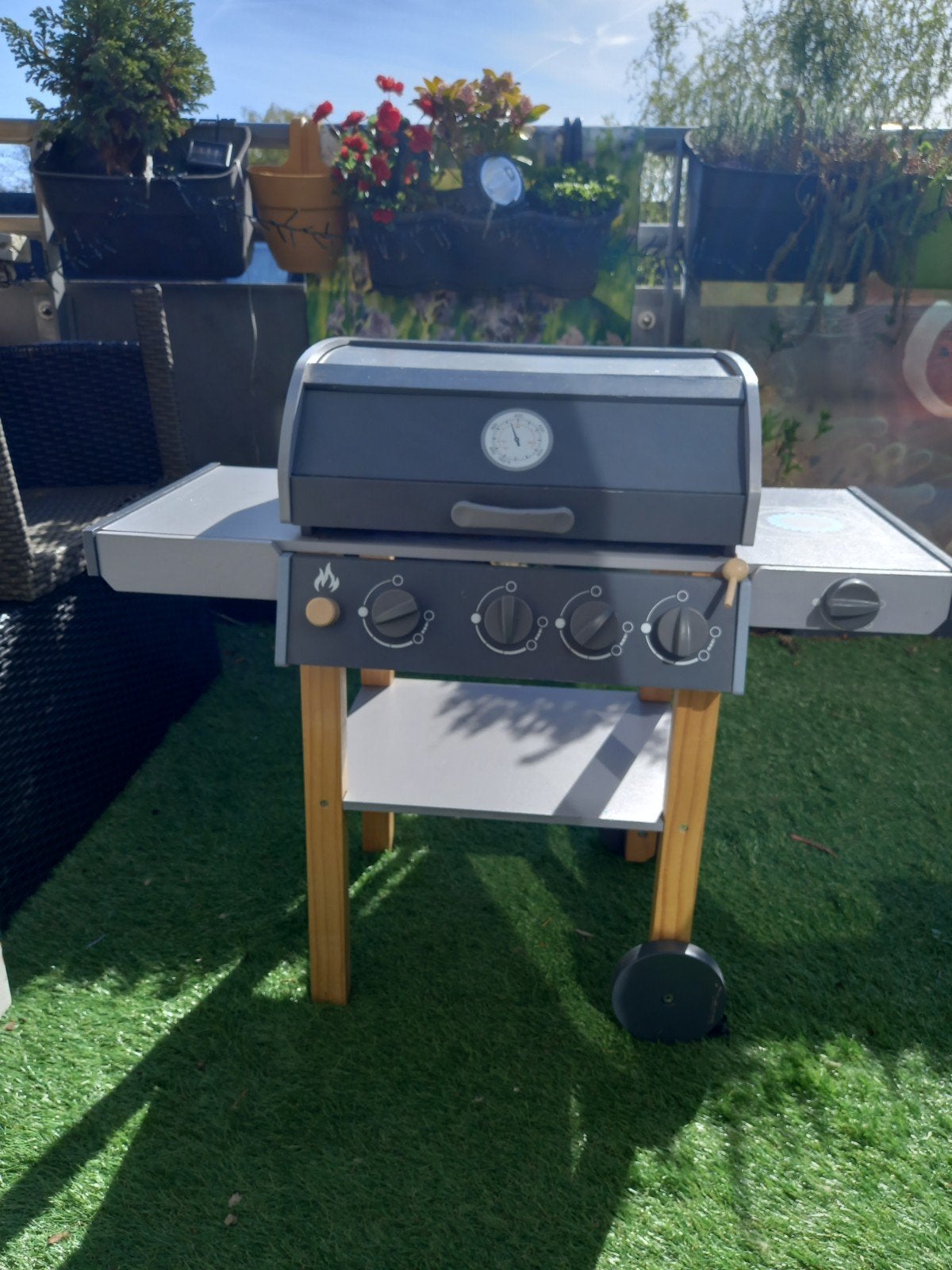 Houten speelgoed bbq, Ophalen