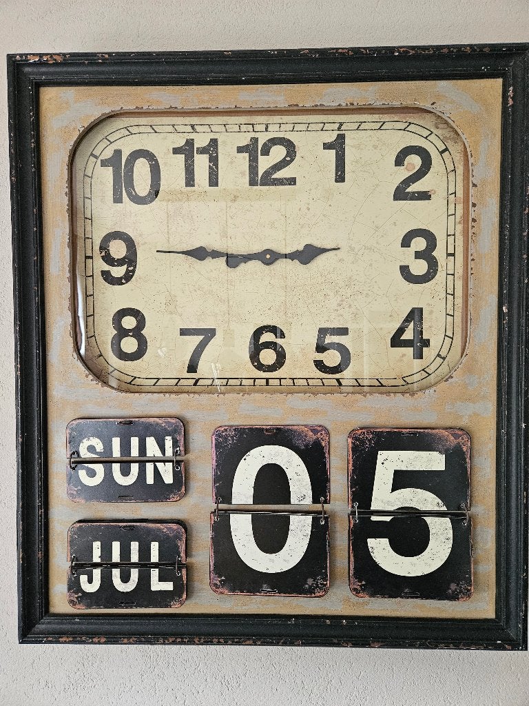 Wandklok, Ophalen, Zo goed als nieuw, Analoog, Wandklok
