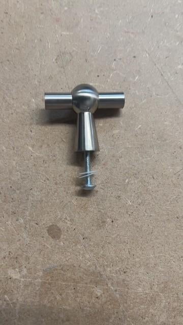 304x RVS greepjes incl schroef– 60 mm losse verkoop mogelijk, Overige typen, Nieuw, Ophalen of Verzenden, Minder dan 50 mm