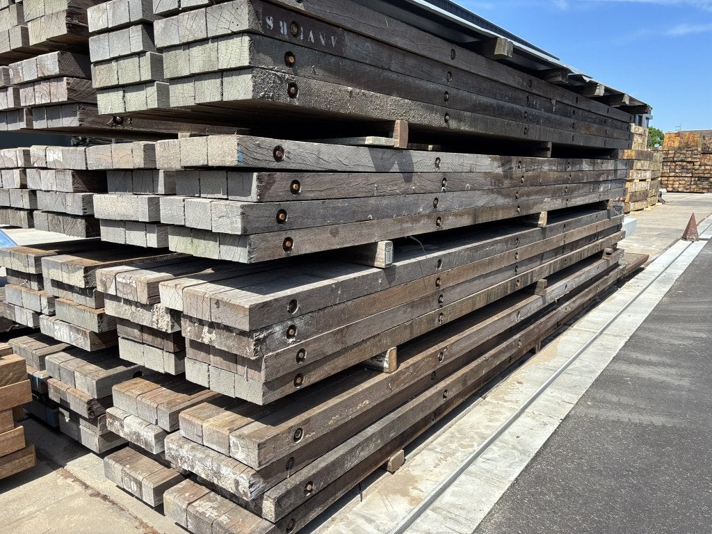 GB azobe hardhouten draglineschot 10x100x600 CM, Doe-het-zelf en Verbouw, Hout en Planken, Zo goed als nieuw, Overige houtsoorten