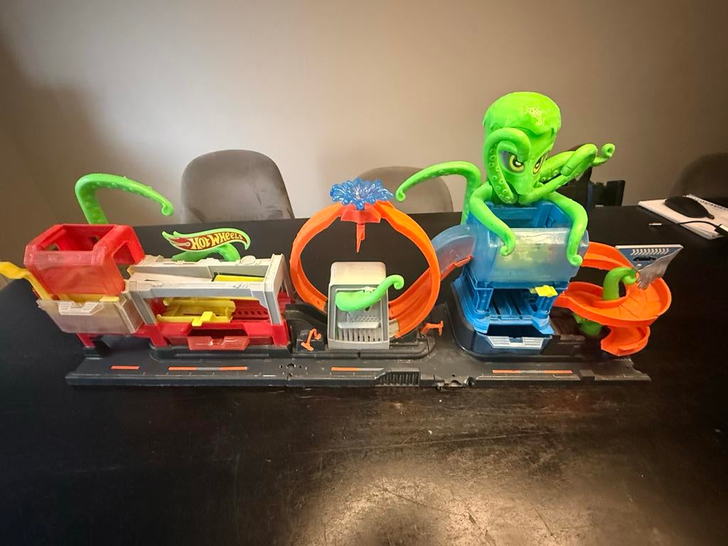 Hot Wheels Octopus Wasstraat - Gebruikt, Schoonmaakbeurt nod, Ophalen, Gebruikt, Jongen of Meisje
