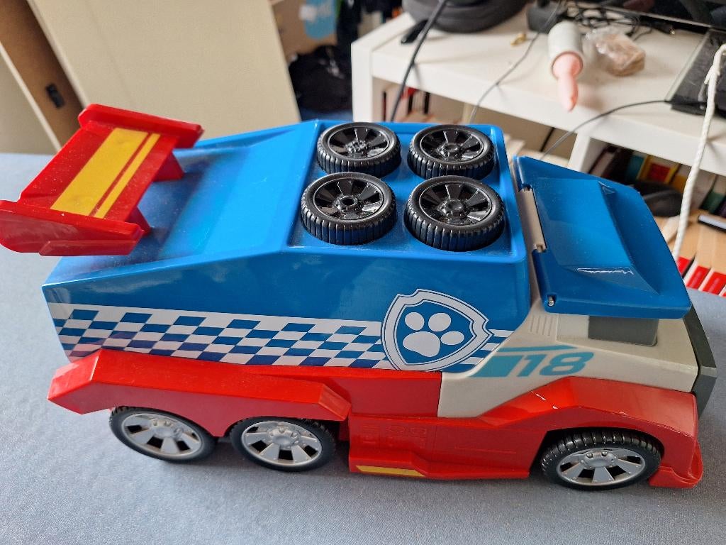 Paw Patrol racewagen, Ophalen, Gebruikt