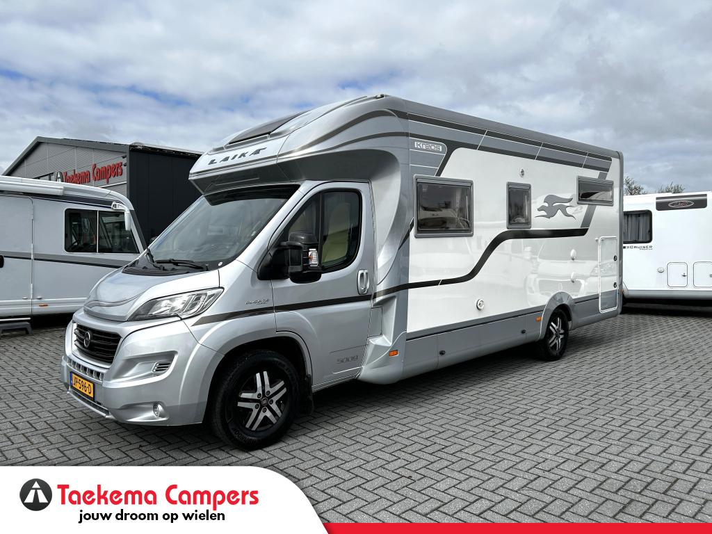 Laika Kreos 5009 Automaat/Enkele-bedden/2016/180pk/Airco!, Caravans en Kamperen, Campers, Automaat, Fiat, 7 tot 8 meter, Bedrijf