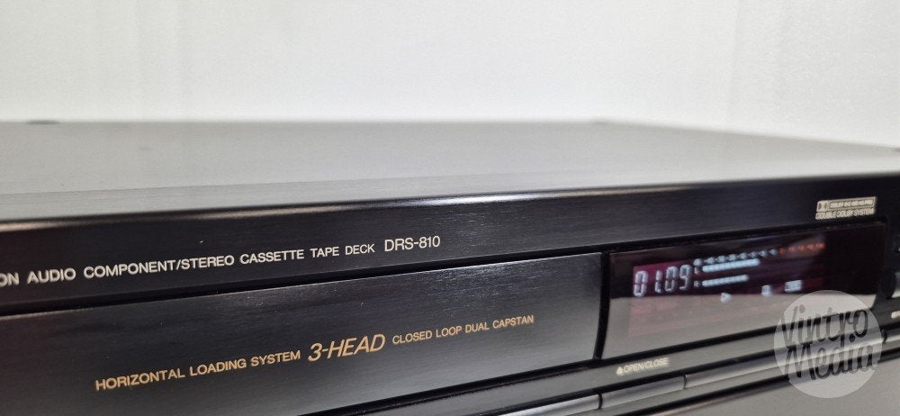 Denon DRS-810 Cassettedeck | Tape | 3 Koppen | Garantie, Audio, Tv en Foto, Cassettedecks, Ophalen of Verzenden, Enkel, Denon