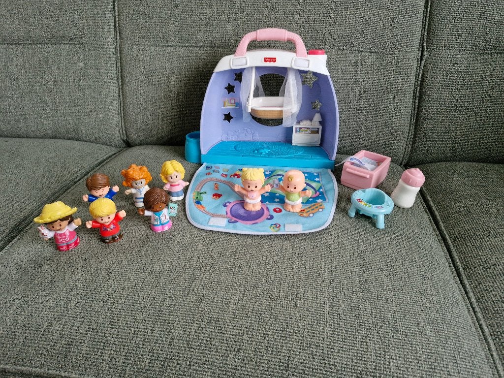 Fisher Price Little People baby Babies Deluxe Speelset, Ophalen of Verzenden, Zo goed als nieuw, Speelset
