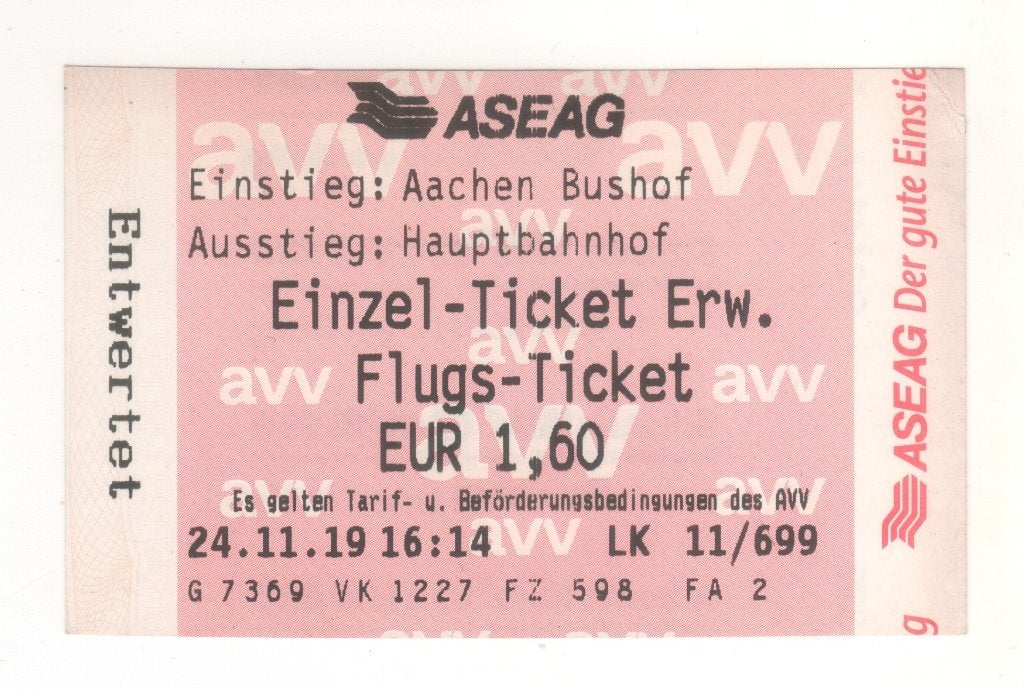 Buskaartje Aken 2019 (TK 41), Ophalen of Verzenden