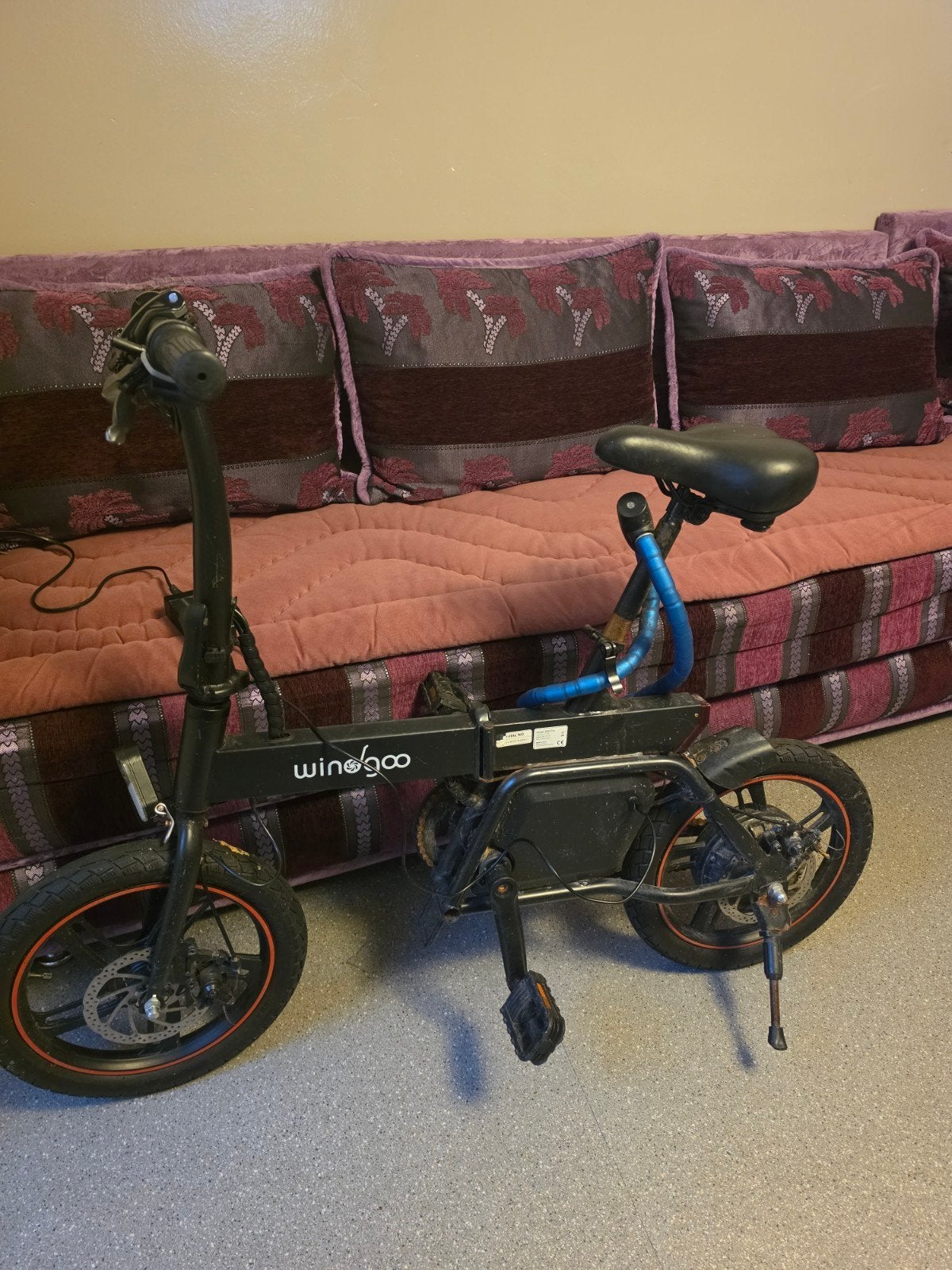 Wingoo opvouwbare elektrische fiets, Overige merken, Gebruikt, Ophalen of Verzenden, Minder dan 47 cm