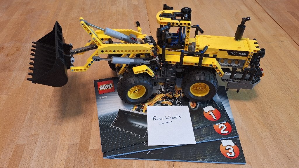 LEGO Technic 8265 Front Loader, Gebruikt, Lego, Inclusief instructies, Ophalen of Verzenden