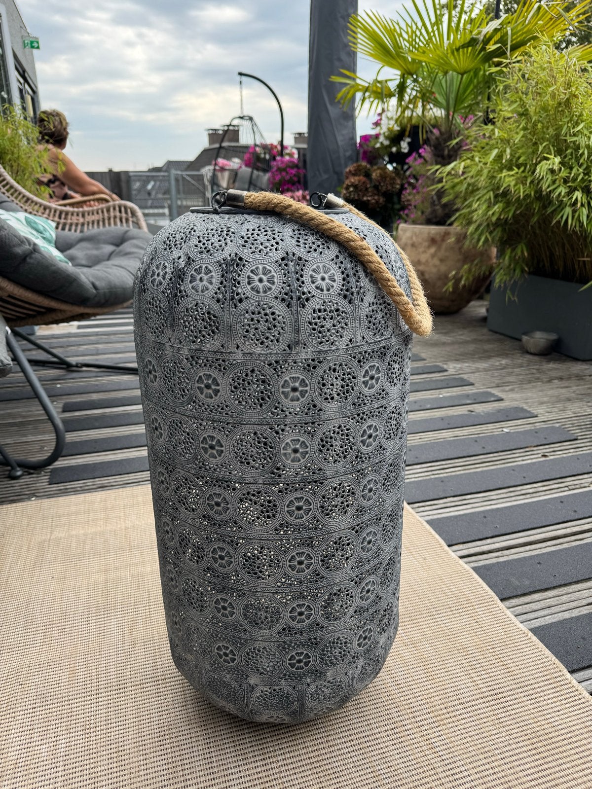 Decoratieve Oosterse Lantaarn, Overige merken, Grijs, Overige fittingen, Zo goed als nieuw
