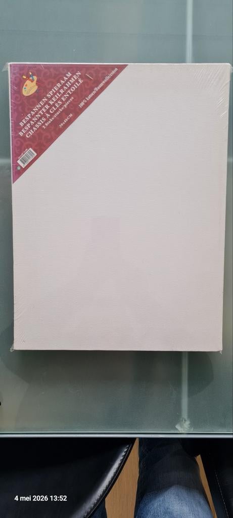Nieuwe schildersdoeken 30x40 cm (4 stuks), Ophalen of Verzenden, Nieuw, Doek