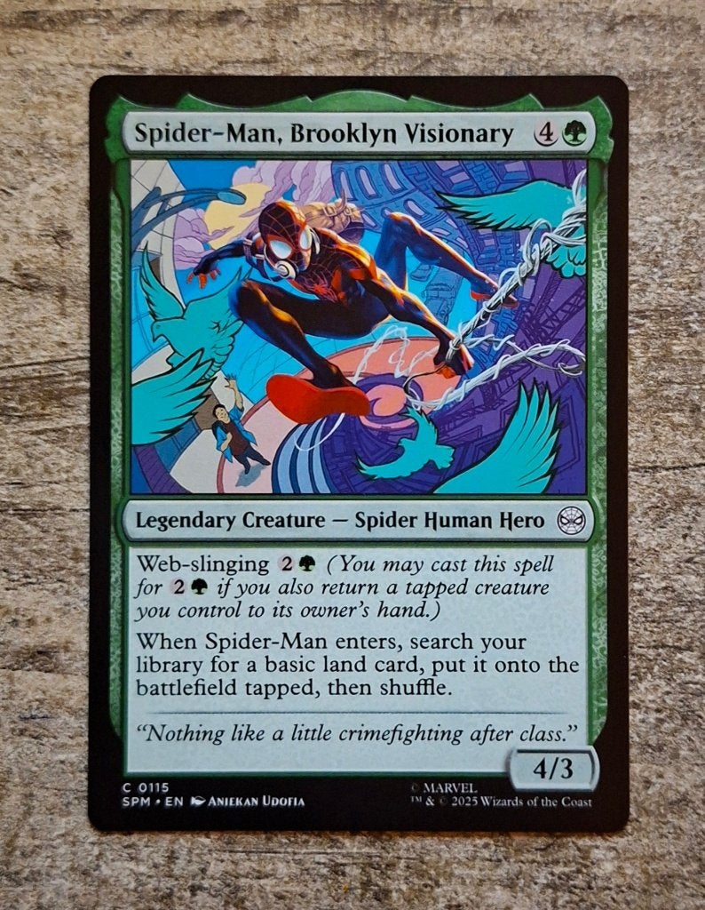 Spider-Man, Brooklyn Visionary - Magic the Gathering, Verzenden, Zo goed als nieuw, Losse kaart