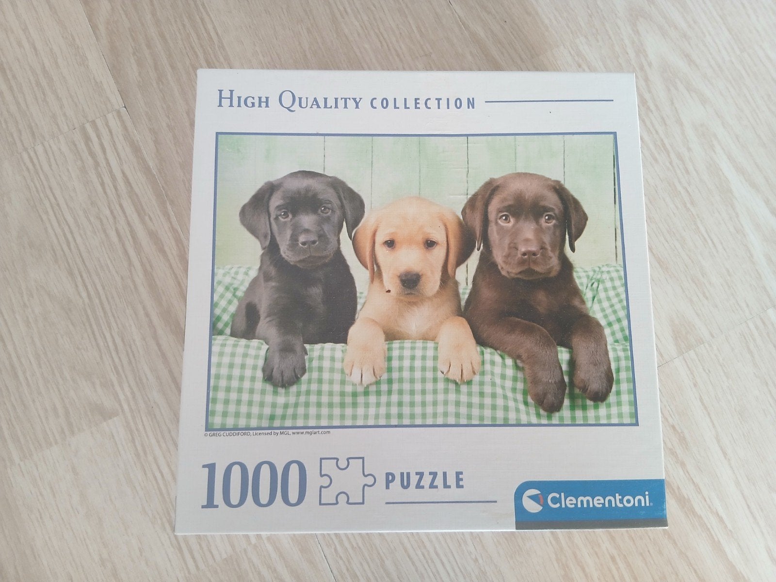 Clementoni Legpuzzel 1000 stukjes - Schattige Labrador Pups, Hobby en Vrije tijd, Ophalen