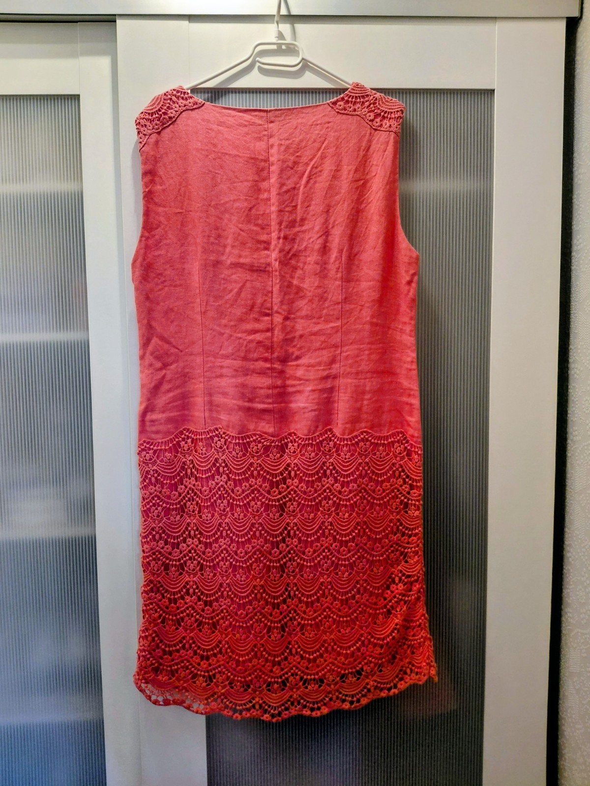 roze linnen jurk maat M, Kleding | Dames, Maat 38/40 (M), Ophalen of Verzenden, Zo goed als nieuw, Roze