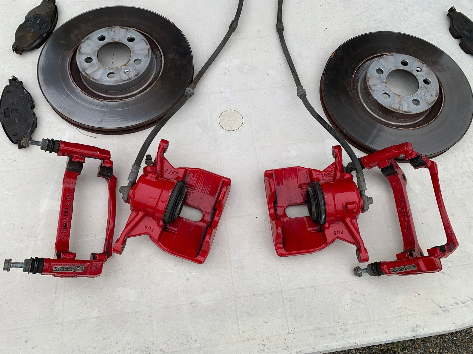 Complete Voorremmen set VW Polo AW GTI 2020, Auto-onderdelen, Remmen en Aandrijving, Ophalen, Gebruikt, Volkswagen