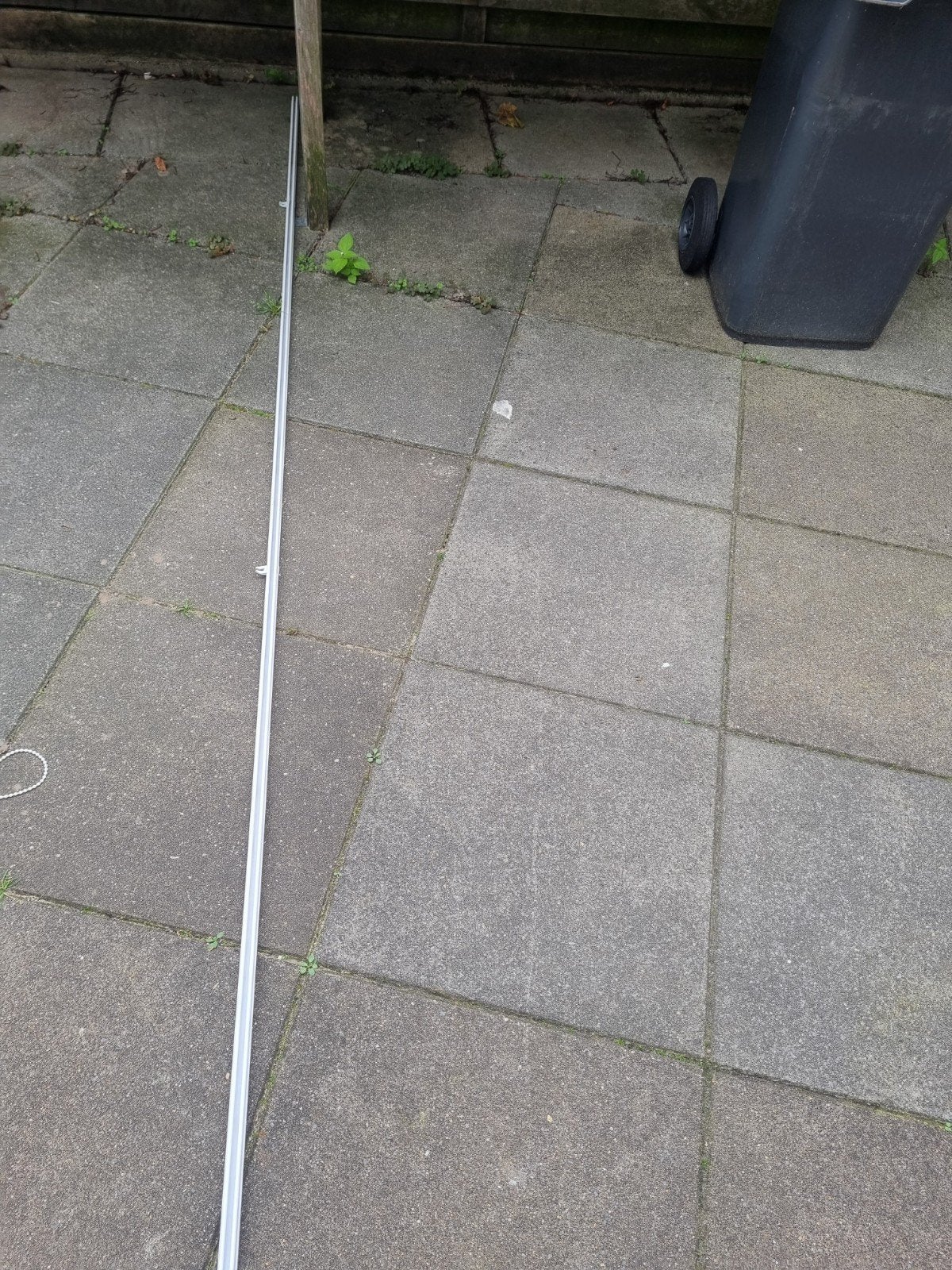 Rolgordijnrail - Aluminium, 4stuks, Ophalen, Metaal, Zo goed als nieuw, Rolgordijn