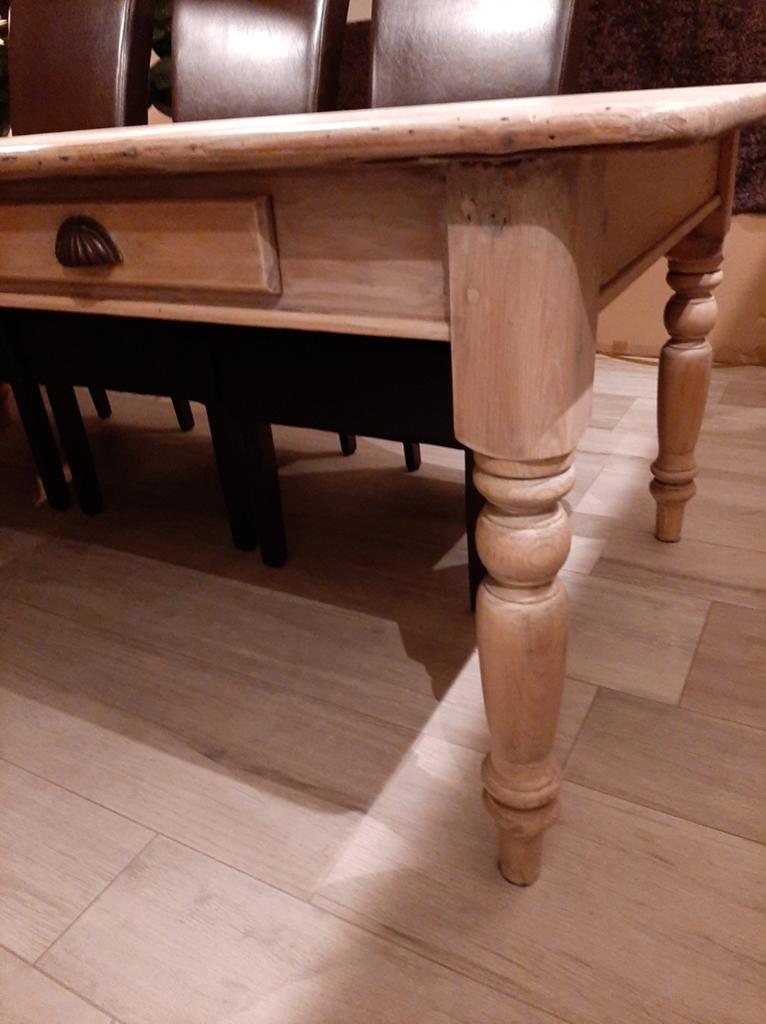 Oud eiken tafel, Ophalen, Gebruikt, 200 cm of meer, 50 tot 100 cm