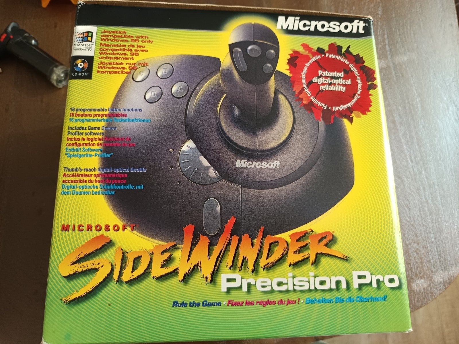 Microsoft SideWinder Precision Pro Joystick (Nieuwstaat), Spelcomputers en Games, Spelcomputers | Overige Accessoires, Zo goed als nieuw