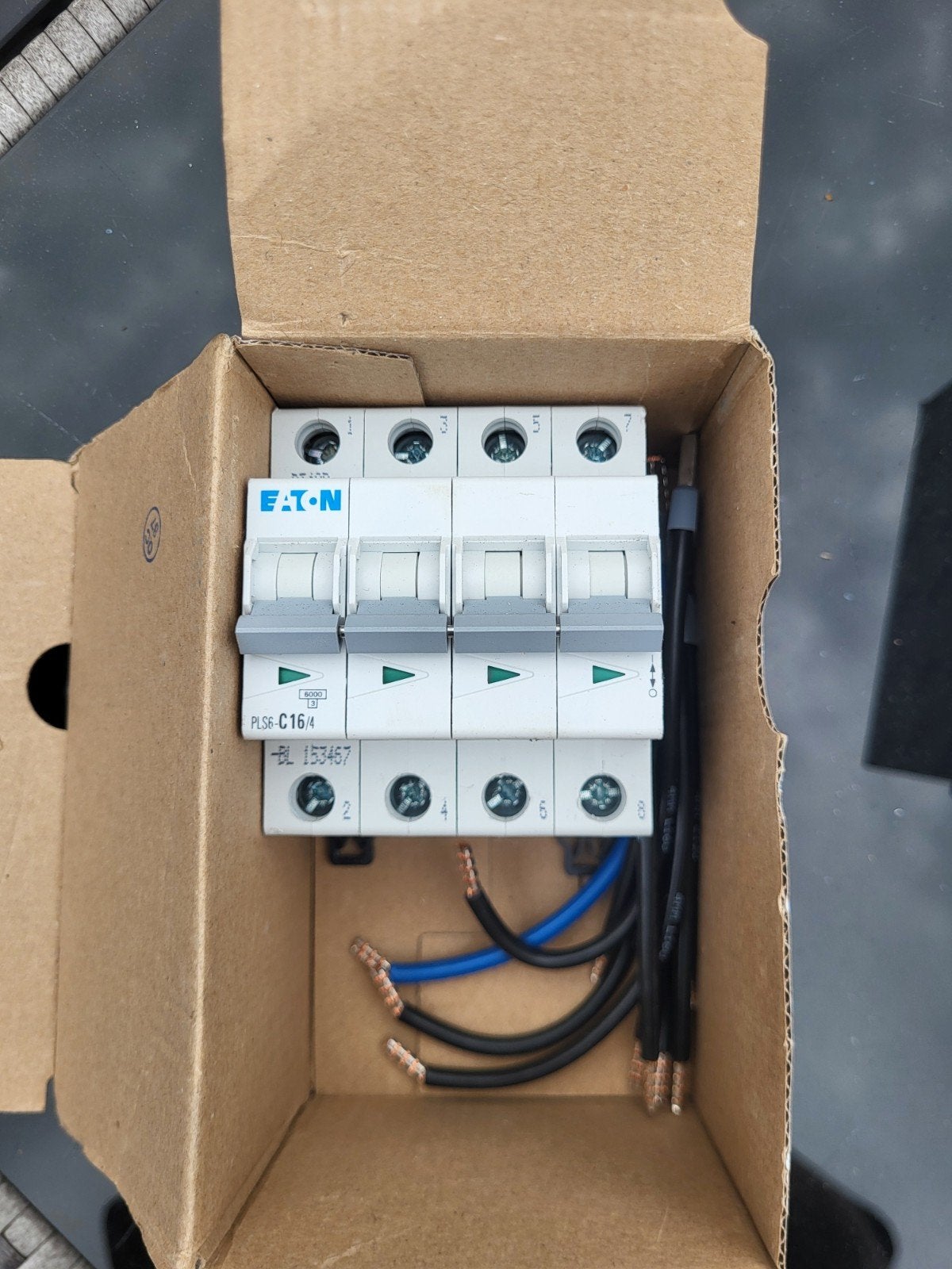 Eaton Automaat C16 4polig - Zo goed als nieuw (4 stuks), Ophalen of Verzenden, Zo goed als nieuw, Eaton, Installatieautomaat