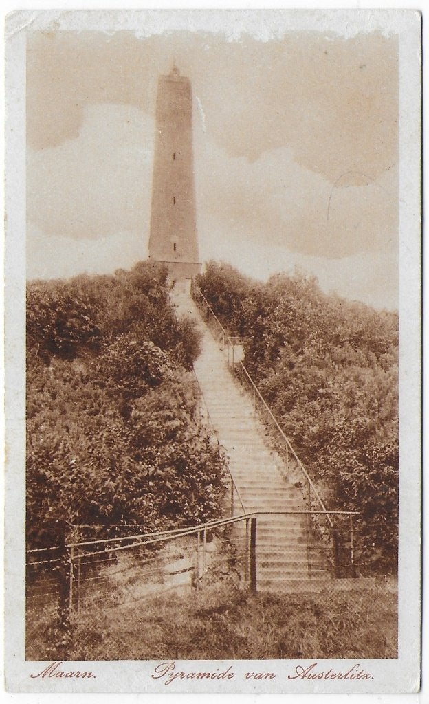 Maarn Pyramide van Austerlitz Ansichtkaart (B7516 ), Verzamelen, Ophalen of Verzenden, Voor 1920, Ongelopen, Gelderland