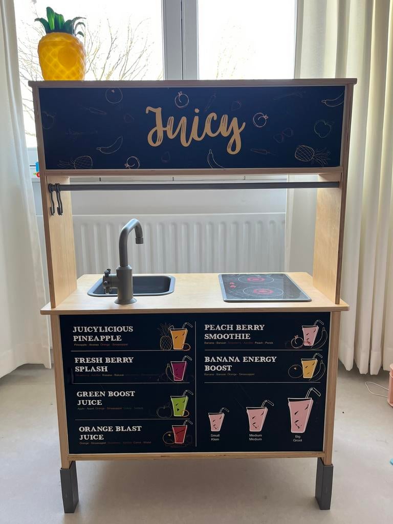Smoothie Bar gemaakt van Ikea keukentje, Ophalen, Zo goed als nieuw, Speelkeuken