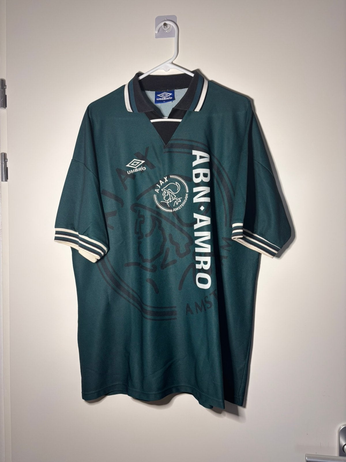 AFC Ajax Origineel Voetbalshirt 1995/1996 Umbro - Maat XL, Verzenden, Zo goed als nieuw, Ajax, Shirt