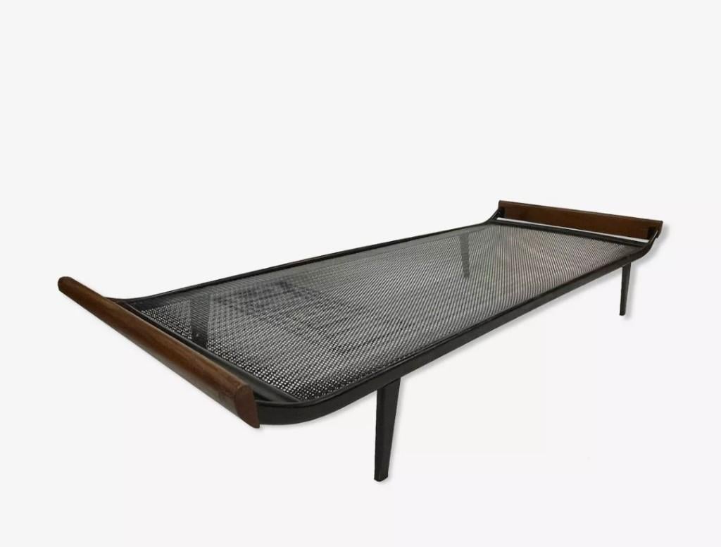 Schitterend vintage Cordemeyer design daybed teak jaren 60, Ophalen, Gebruikt