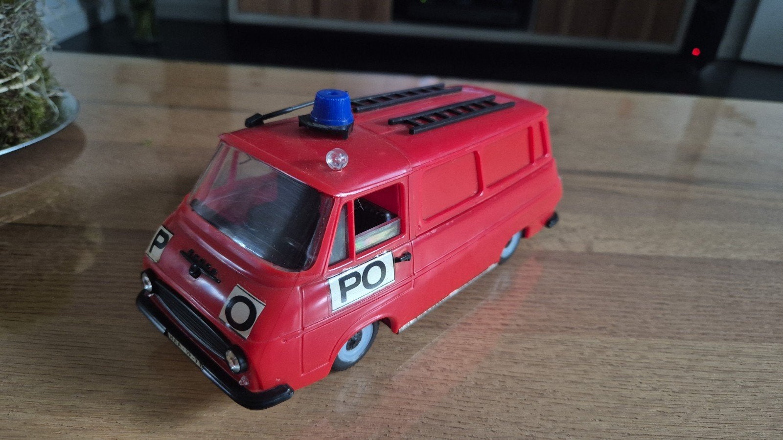 Vintage Kunststof Brandweerwagen Collectersitem Hongarije, Ophalen of Verzenden, Gebruikt