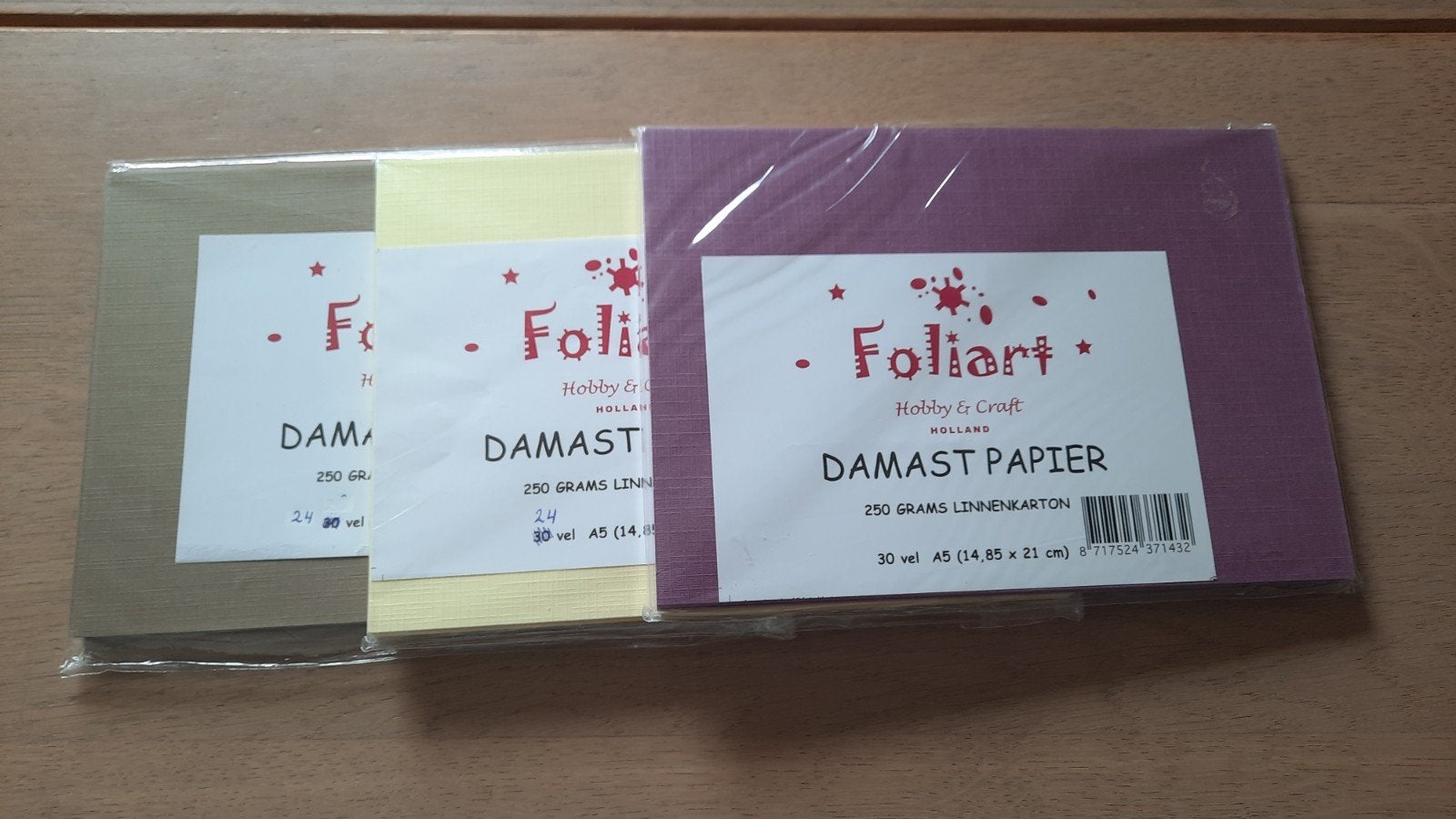 damast papier, Ophalen, Overige thema's