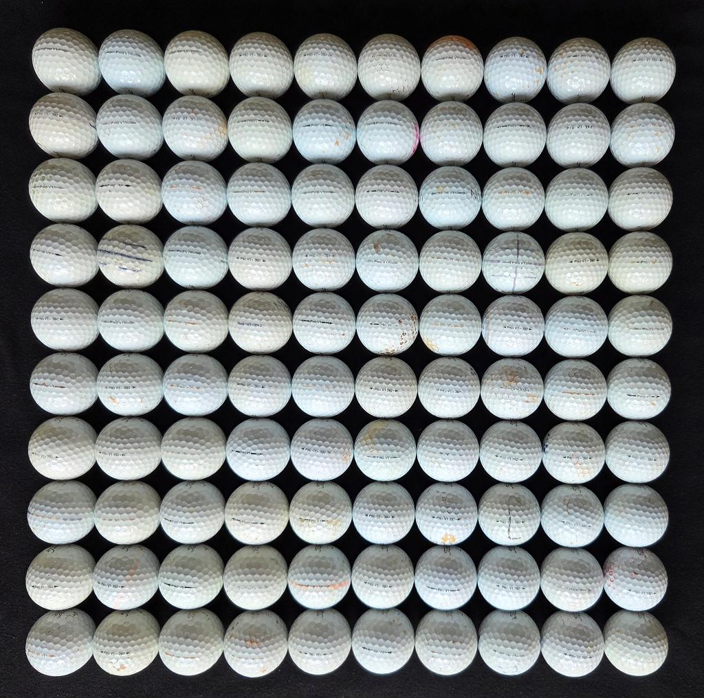 100 stuks Titleist Pro V1 golfballen, Ophalen of Verzenden, Gebruikt, Bal(len)
