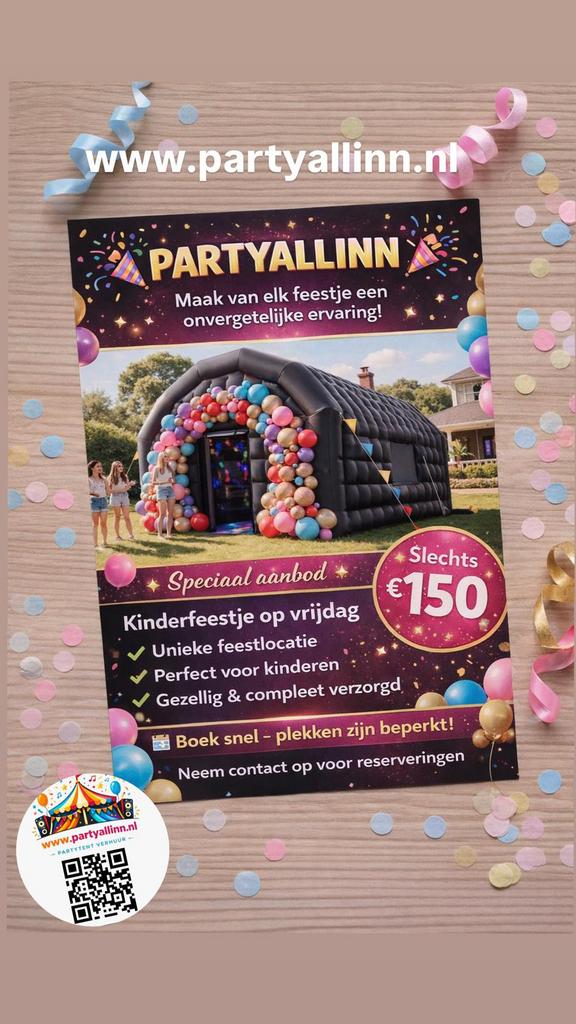 Huur deze nachtclub voor uw kinderfeestje, Ophalen, Nieuw, Partytent