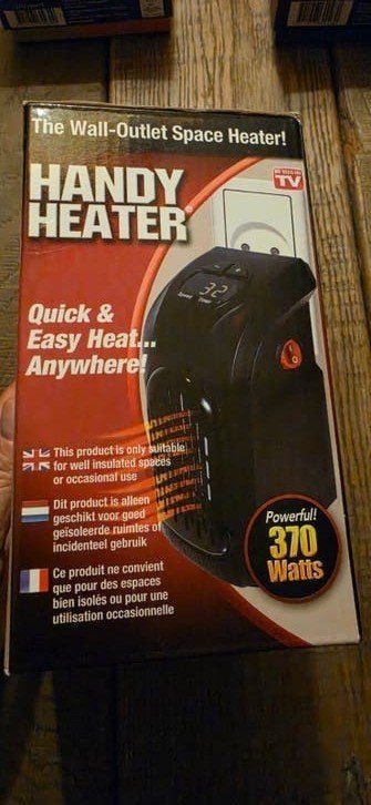 Handy Heater - Compacte Wandverwarming, Doe-het-zelf en Verbouw, Minder dan 30 cm, Overige typen, Nieuw, Minder dan 60 cm