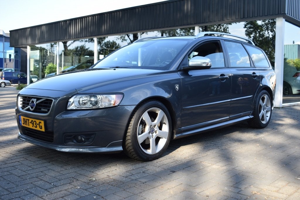 Volvo V50 2.0F R-Design CRUISE CLIMA PDC (bj 2012), Auto's, Volvo, Gebruikt, Leder, Parkeersensor, V50
