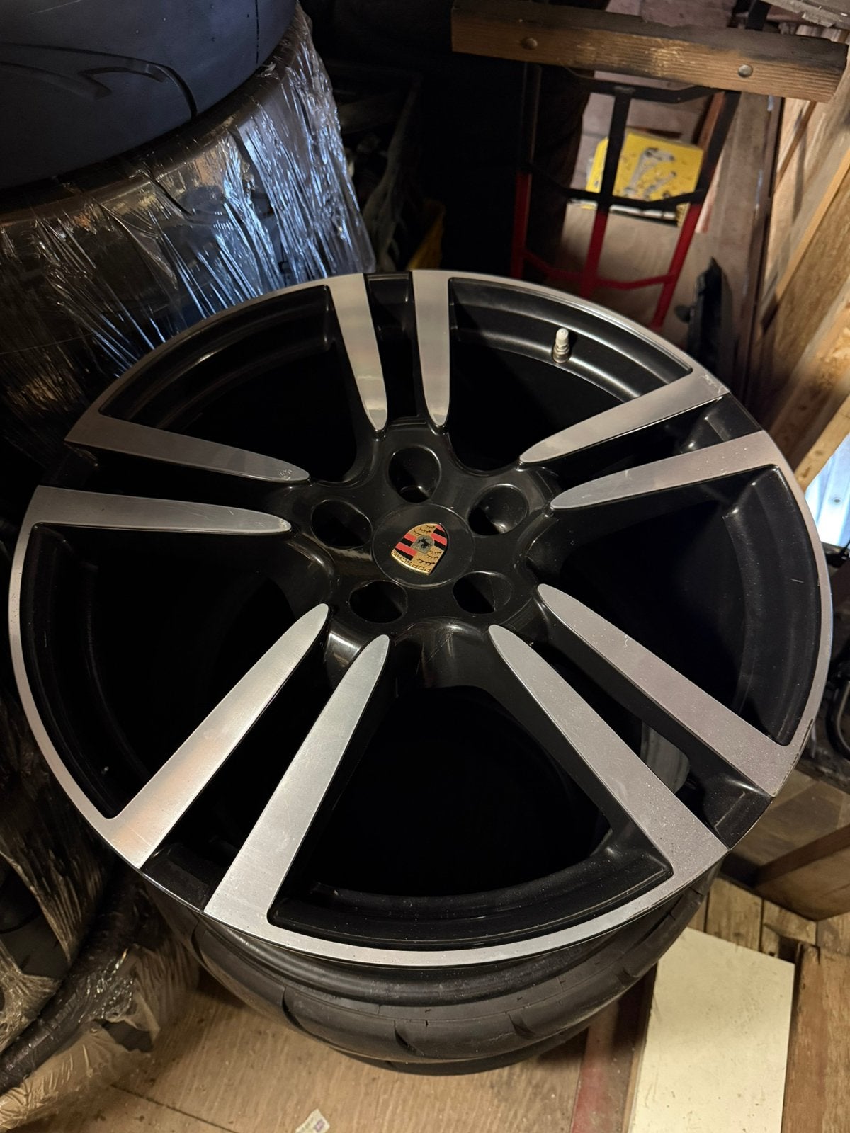 Porsche turbo look velgen 21 inch, Auto-onderdelen, Gebruikt, Velg(en), 285 mm, Personenwagen