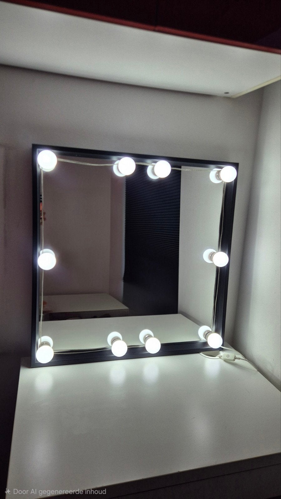 Make-up spiegel met dimbaar licht, Ophalen, Nieuw, Minder dan 100 cm, Rechthoekig