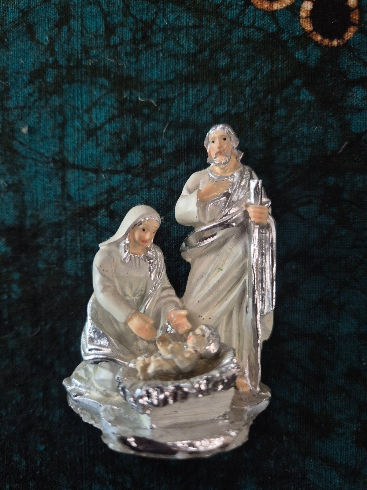 Kerststal beeldje - Jozef, Maria en Jezus, Verzamelen, Ophalen of Verzenden, Zo goed als nieuw, Beeld(je)