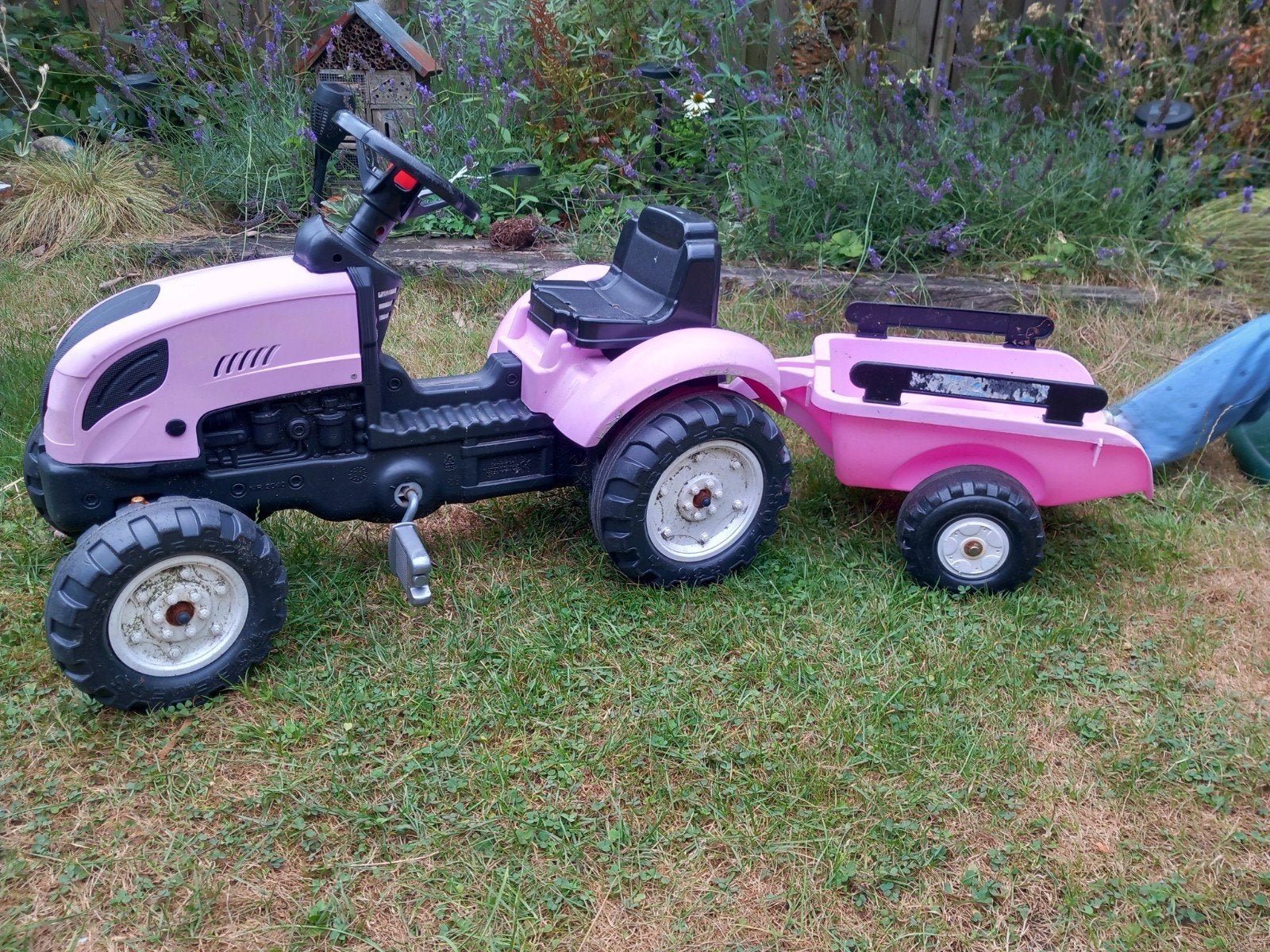 traptractor roze, Kinderen en Baby's, Speelgoed | Buiten | Voertuigen en Loopfietsen, Ophalen