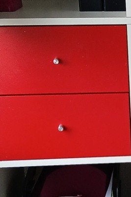 Ikea Kallax inzet 2 lades 2 deurtjes en 4 bakken, Ophalen of Verzenden, Zo goed als nieuw, 25 tot 50 cm, Minder dan 100 cm