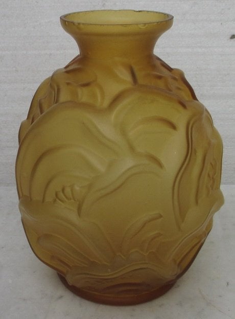 Charles Catteau art deco glas vaas vr Scailmont, Verzenden
