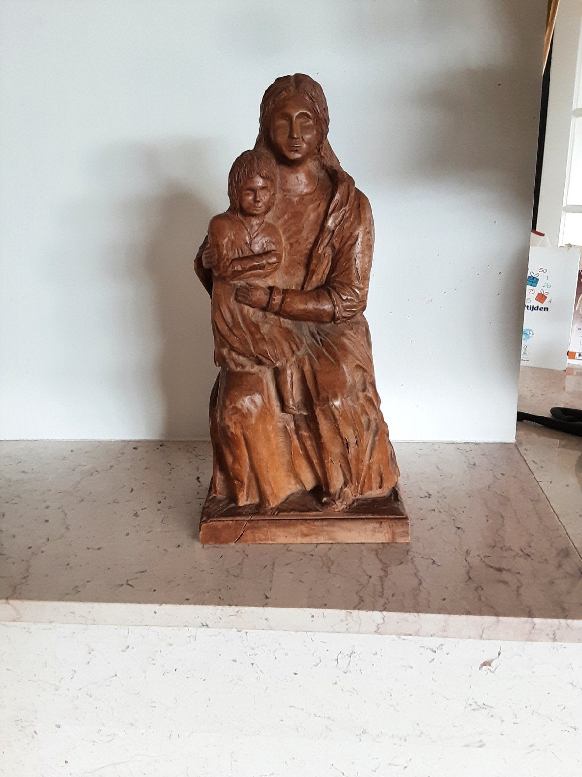 houten Mariabeeld, Antiek en Kunst, Ophalen