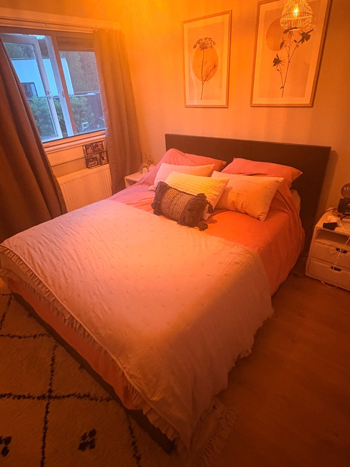 Mooi MALM bed ikea 160x200, Ophalen, Gebruikt, Tweepersoons