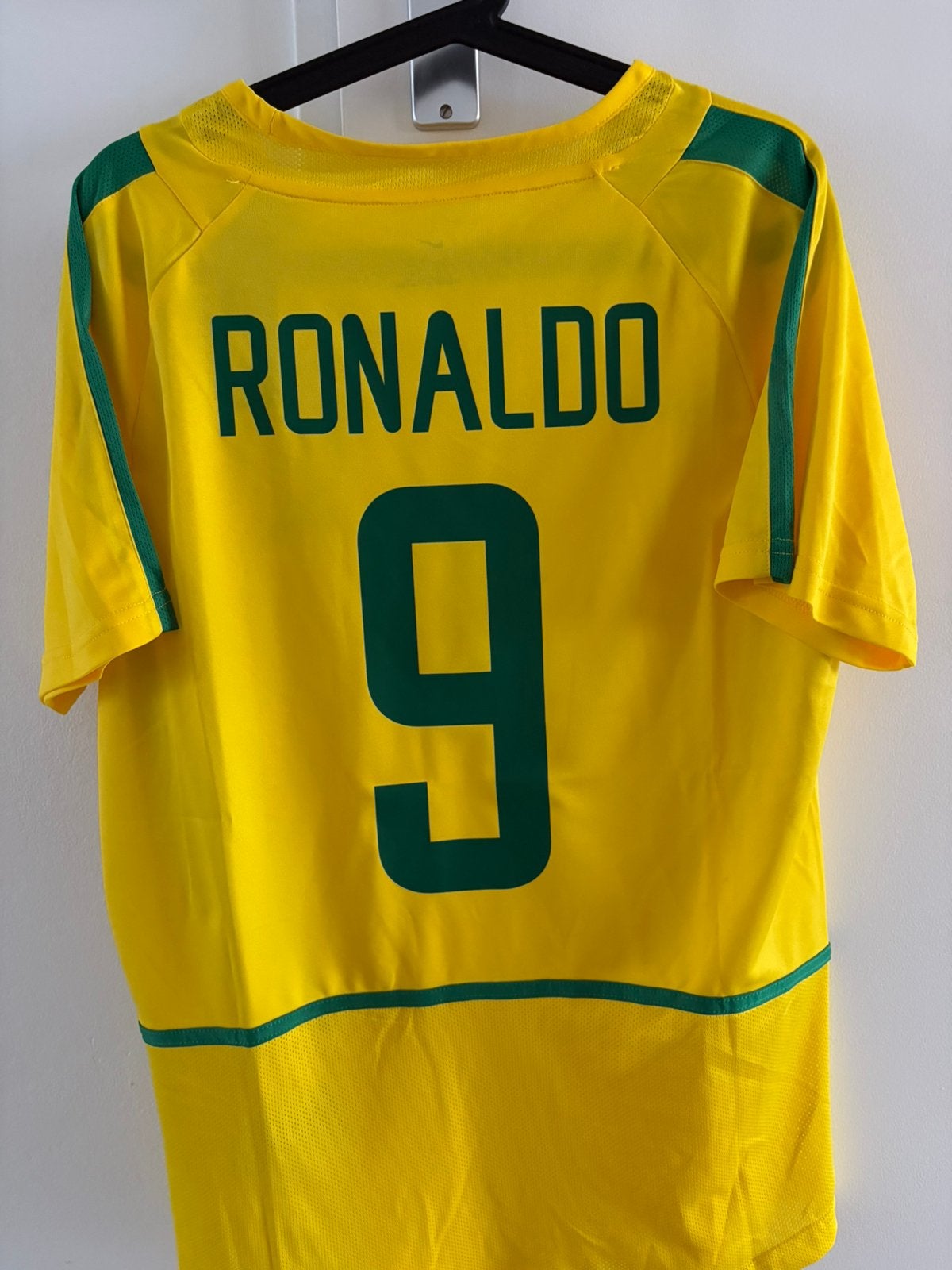 WK 2002 Brazilië Ronaldo Shirt - Maat L nike retro vintage, Maat L, Ophalen of Verzenden, Nieuw, Shirt