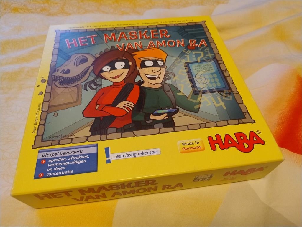 Haba spel Het Masker van Amon Ra, compleet, zeer goede staat, Hobby en Vrije tijd, Gezelschapsspellen | Bordspellen, Ophalen of Verzenden