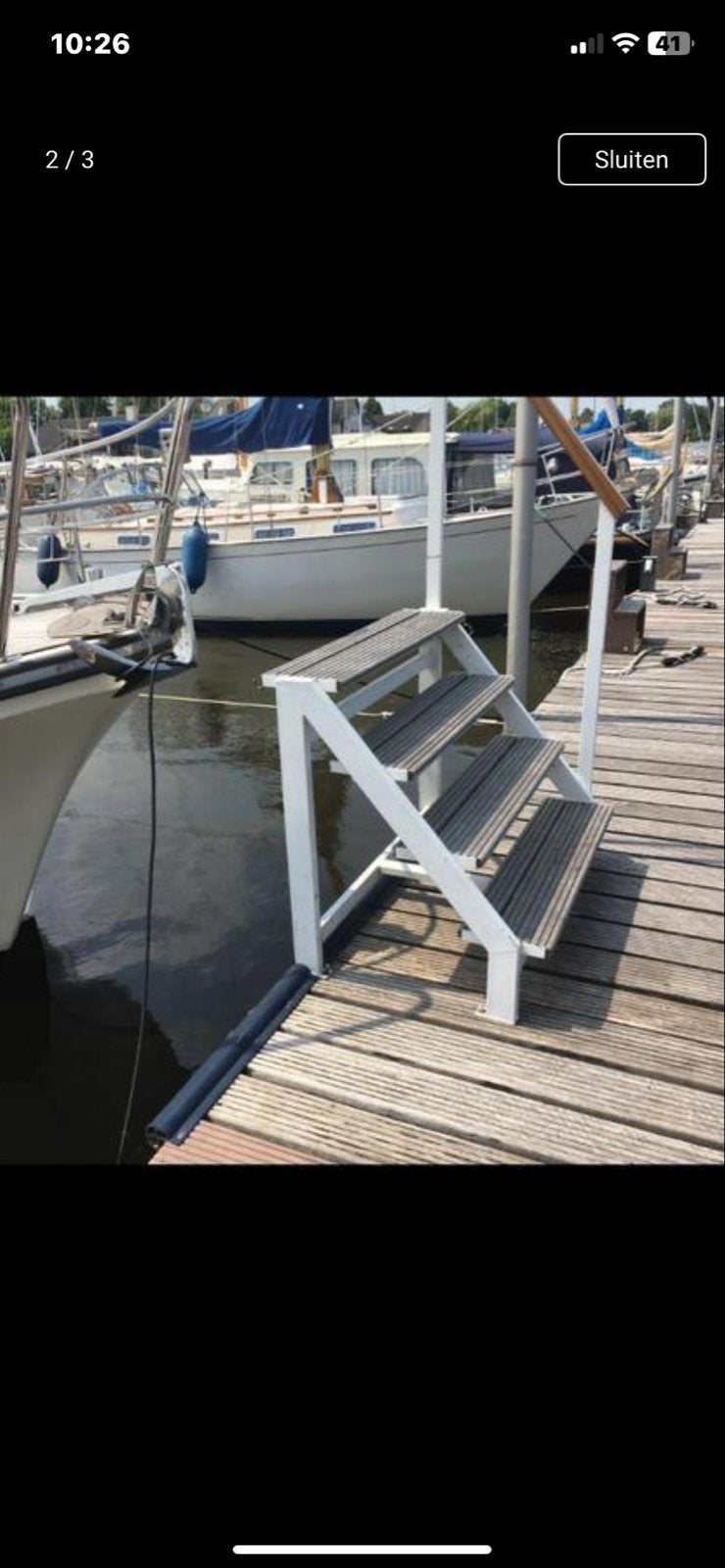 Stevige stijger trap / doktrap voor boot, Watersport en Boten, Ophalen of Verzenden, Gebruikt, Overige typen