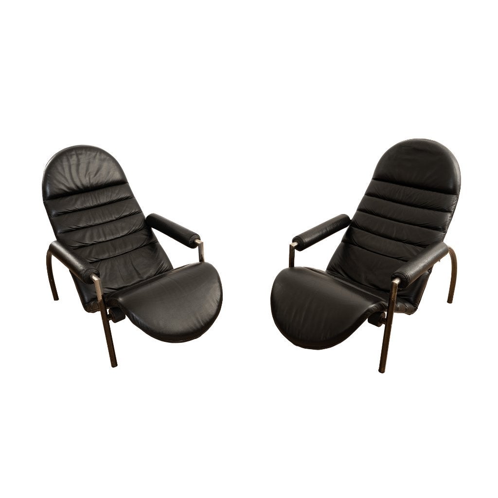 Noe Lounge chair by Ammanati & Vitelli, Ophalen, Gebruikt, Leer, 75 tot 100 cm