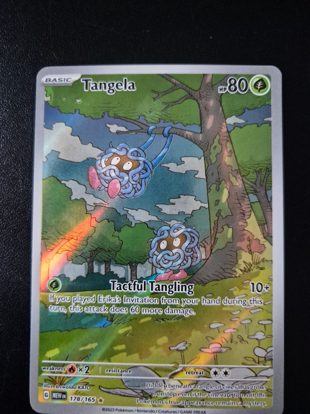 Tangela 178/165 (Illustratie Rare) Pokémon Kaart, Ophalen of Verzenden, Zo goed als nieuw, Losse kaart