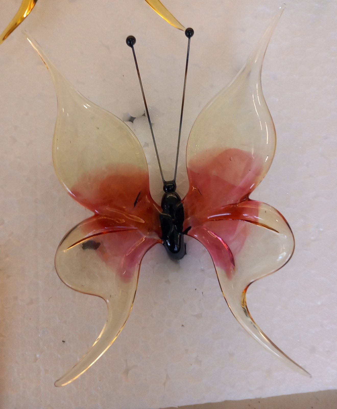 NIEUW mondgeblazen glazen vlinder decoratie, Ophalen of Verzenden